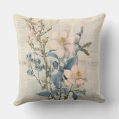 ヴィンテージフローラプリント枕 クッション (裏面)