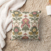ヴィンテージフローラプリント クッション (ブランケット)