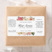 ヴィンテージフローラヘア顔血清ホワイトスワールボトル ラベル (インサイチュ)