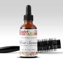 ヴィンテージフローラヘア顔血清ホワイトスワールボトル