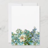 ヴィンテージフローラベビーキャリッジベビーシャワー 招待状 (裏面)