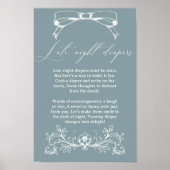 ヴィンテージフローラベビーシャワー深夜おむつ ポスター (正面)