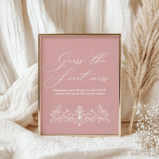 ヴィンテージフローラベビーシャワー甘い混乱を推測 ポスター