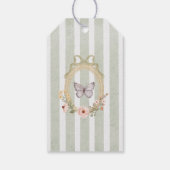 ヴィンテージフローラベビーシャワー ギフトタグ (裏面)