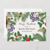 ヴィンテージフローラベリーガーランド シーズンポストカード (正面/裏面)