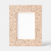 ヴィンテージフローラペイズリーパターン レーザー彫刻フレーム (正面)