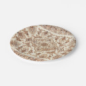 ヴィンテージフローラペルシャじゅうたん模様 ペーパープレート (アングル)