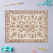 ヴィンテージフローラペルシャじゅうたん模様 薄葉紙 (クラフト)