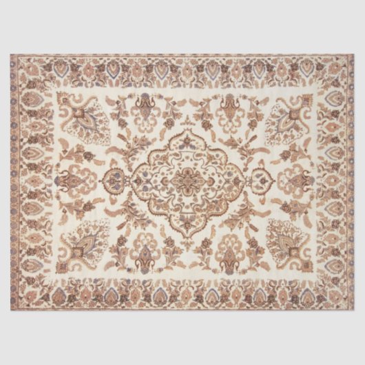 ヴィンテージフローラペルシャじゅうたん模様 薄葉紙 (正面)