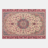 ヴィンテージフローラペルシャカーペットパターン ラッピングペーパーシート (正面2)