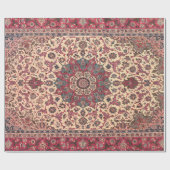 ヴィンテージフローラペルシャカーペットパターン ラッピングペーパー (フラット)