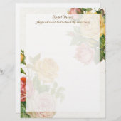 ヴィンテージフローラホワイトウォッシュ春ブライダルシャワー (正面/裏面)