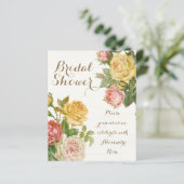 ヴィンテージフローラホワイトウォッシュ春ブライダルシャワー (スタンド正面)