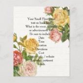 ヴィンテージフローラホワイトウォッシュ春ブライダルシャワー (裏面)