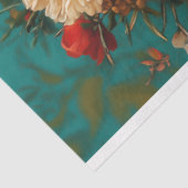 ヴィンテージフローラホワイトキャットデコップページ 薄葉紙 (詳細)