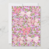 ヴィンテージフローラボウブティックバースデーパーティー 招待状 (裏面)