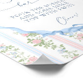 ヴィンテージフローラボウベイビーシャワーマムオーサバー ポスター (角)