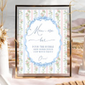 ヴィンテージフローラボウベイビーシャワーマムオーサバー ポスター