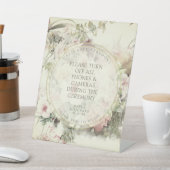 ヴィンテージフローラボタニカル結婚非詰め 台座サイン (インサイチュ)