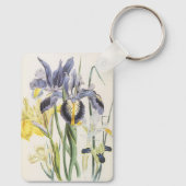 ヴィンテージフローラボタニガーデンアイリスフラワー キーホルダー (裏面)