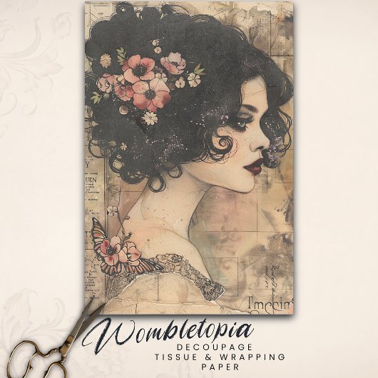 ヴィンテージフローラボホレディアールヌーボーデコpage 薄葉紙