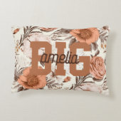 ヴィンテージフローラボホワイルドフラワービッグ・ソロリティ・シスター アクセントクッション (裏面)