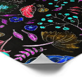 ヴィンテージフローラポスター ポスター (角)