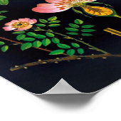 ヴィンテージフローラポスター ポスター (角)