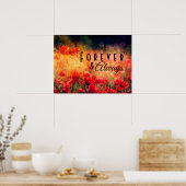 ヴィンテージフローラポピー思い出のポスター ポスター (キッチン)