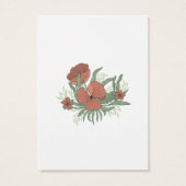 ヴィンテージフローラポピー・イヤリング・ネックレス表示カード (裏面)