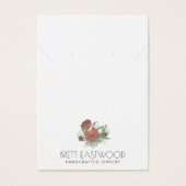 ヴィンテージフローラポピー・イヤリング・ネックレス表示カード (正面)