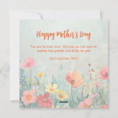 ヴィンテージフローラマザーズデイフラットカード シーズンカード (裏面)