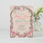ヴィンテージフローラマザーズデイブランチ招待状 招待状 (スタンド正面)