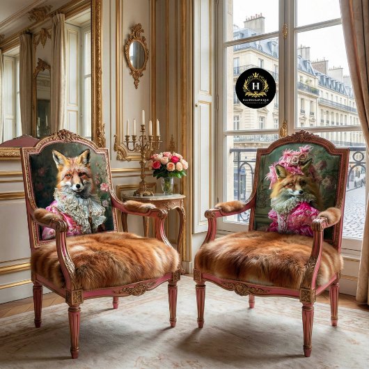 ヴィンテージフローラマリーアントワネットキツネデクページ 薄葉紙