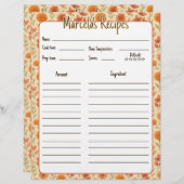 ヴィンテージフローラメキシコレシピページ（バインダー用） (正面/裏面)