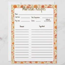 ヴィンテージフローラメキシコレシピページ(バインダー用)