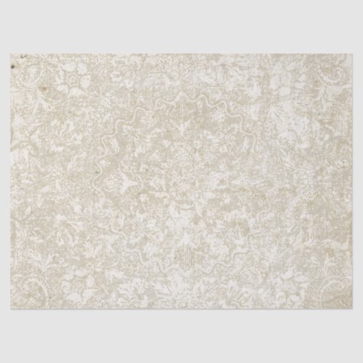 ヴィンテージフローラメダリオンデクページ 薄葉紙 (正面)