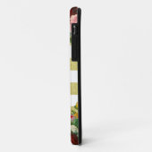 ヴィンテージフローラモノグラム金ゴールド白ストライプ色 Case-Mate iPhoneケース (裏面/左)