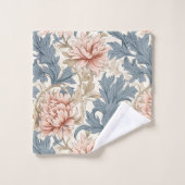 ヴィンテージフローラモリススタイルバスタオル バスタオルセット (ウォッシュタオル)