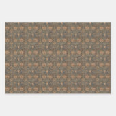 ヴィンテージフローラモリス模様ハニーサックル花 ラッピングペーパーシート (正面3)