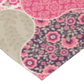 ヴィンテージフローラモロッコパターンピンク テーブルクロス (アングル)