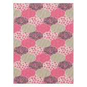 ヴィンテージフローラモロッコパターンピンク テーブルクロス (正面)