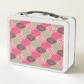 ヴィンテージフローラモロッコパターンピンク メタルランチボックス (裏面)