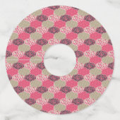 ヴィンテージフローラモロッコパターンピンク ワイングラスタグ (裏面)