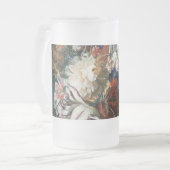 ヴィンテージフローラヤン・ファン・ホイサム・ブーケ・オブ・フラワー フロストグラスビールジョッキ (正面左)