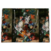 ヴィンテージフローラヤン・ファン・ホイサム・ブーケ・オブ・フラワー ラージペーパーバッグ (正面)