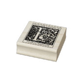 ヴィンテージフローラライブラリからのモノグラム文字F ラバースタンプ (スタンプ)