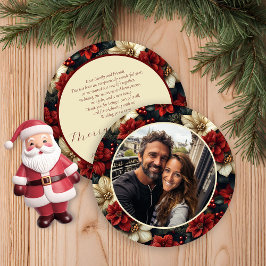 ヴィンテージフローララウンドクリスマスカード シーズンカード