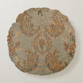 ヴィンテージフローララウンドピローエレガントクラシックホーム ラウンドクッション (正面)