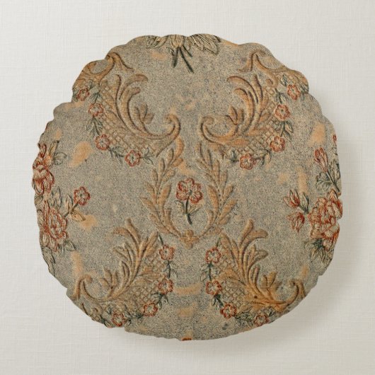 ヴィンテージフローララウンドピローエレガントクラシックホーム ラウンドクッション (正面)